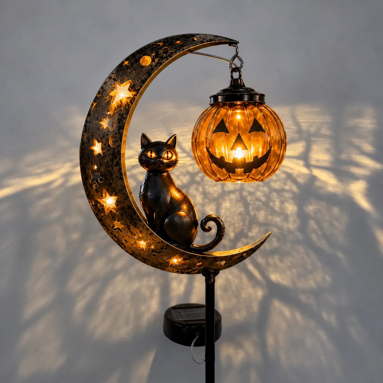 Halloween Early Bird Sale | 49% OFF Pumpkin Moon Garden Stake Light
