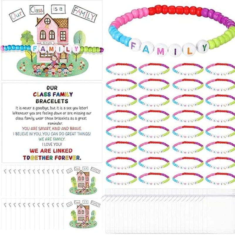 āØšPack of 25 Welcome Bead Bracelets - Strengthen Classroom Friendship & Spread Warm Kindness!