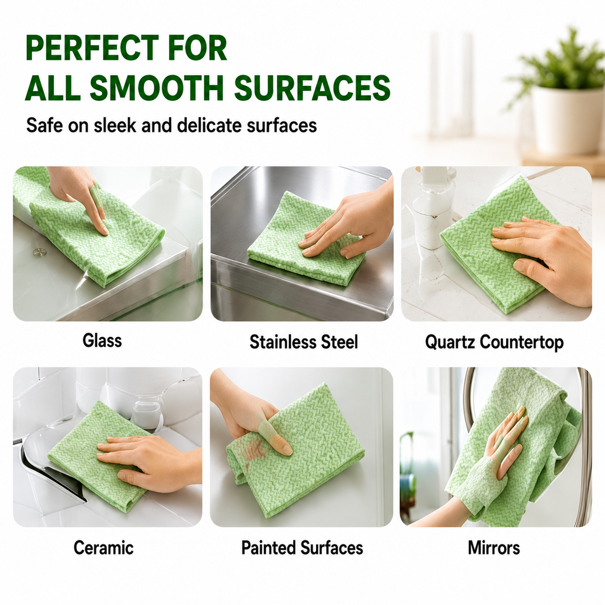 Reusable Kitchen Cleaning Cloths โ 20-Piece Tear-Off Roll