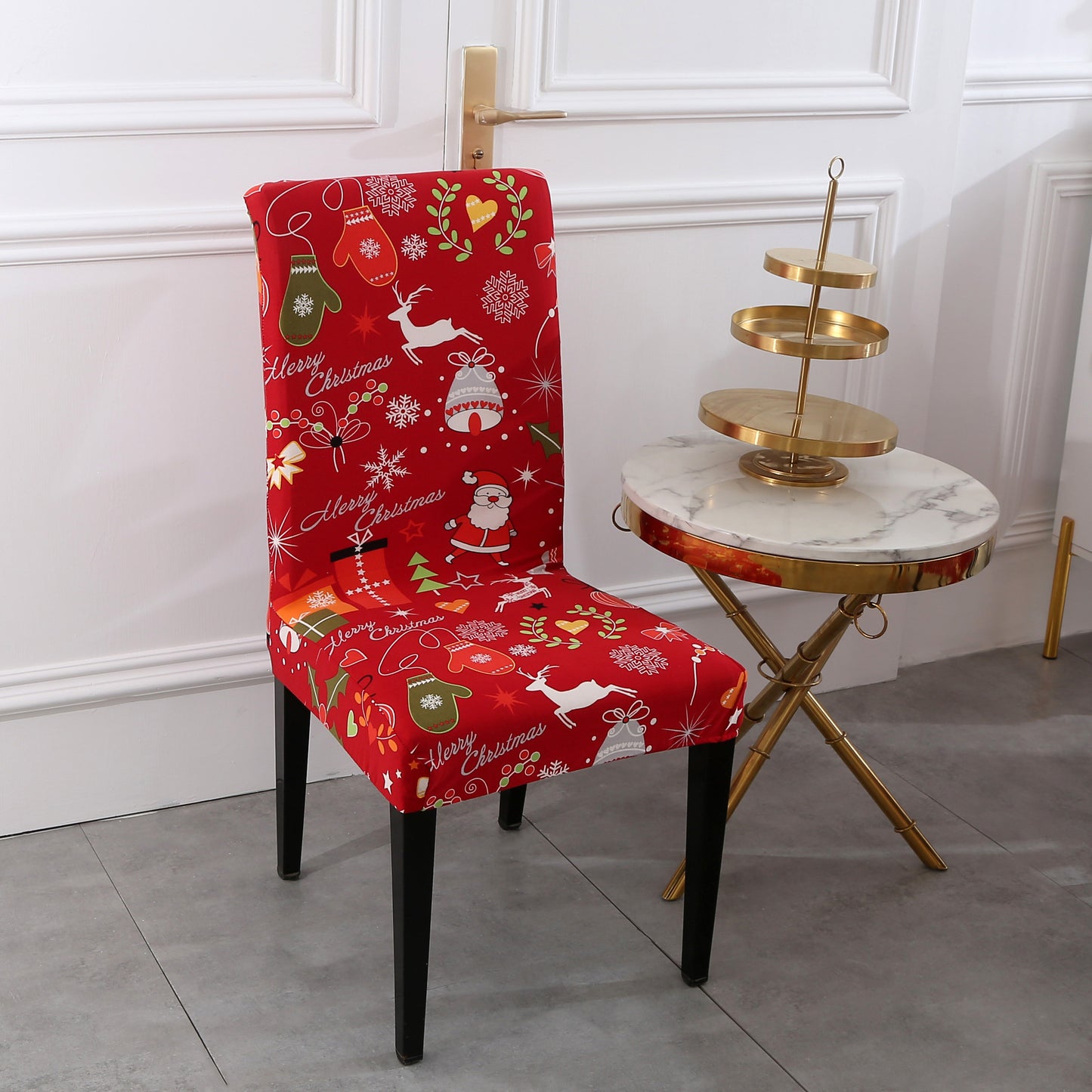 Santa Claus Dining Chair Covers Set