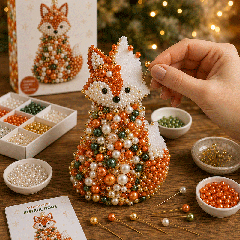 πΎ Animal-Themed Beaded Christmas Tree DIY Kit