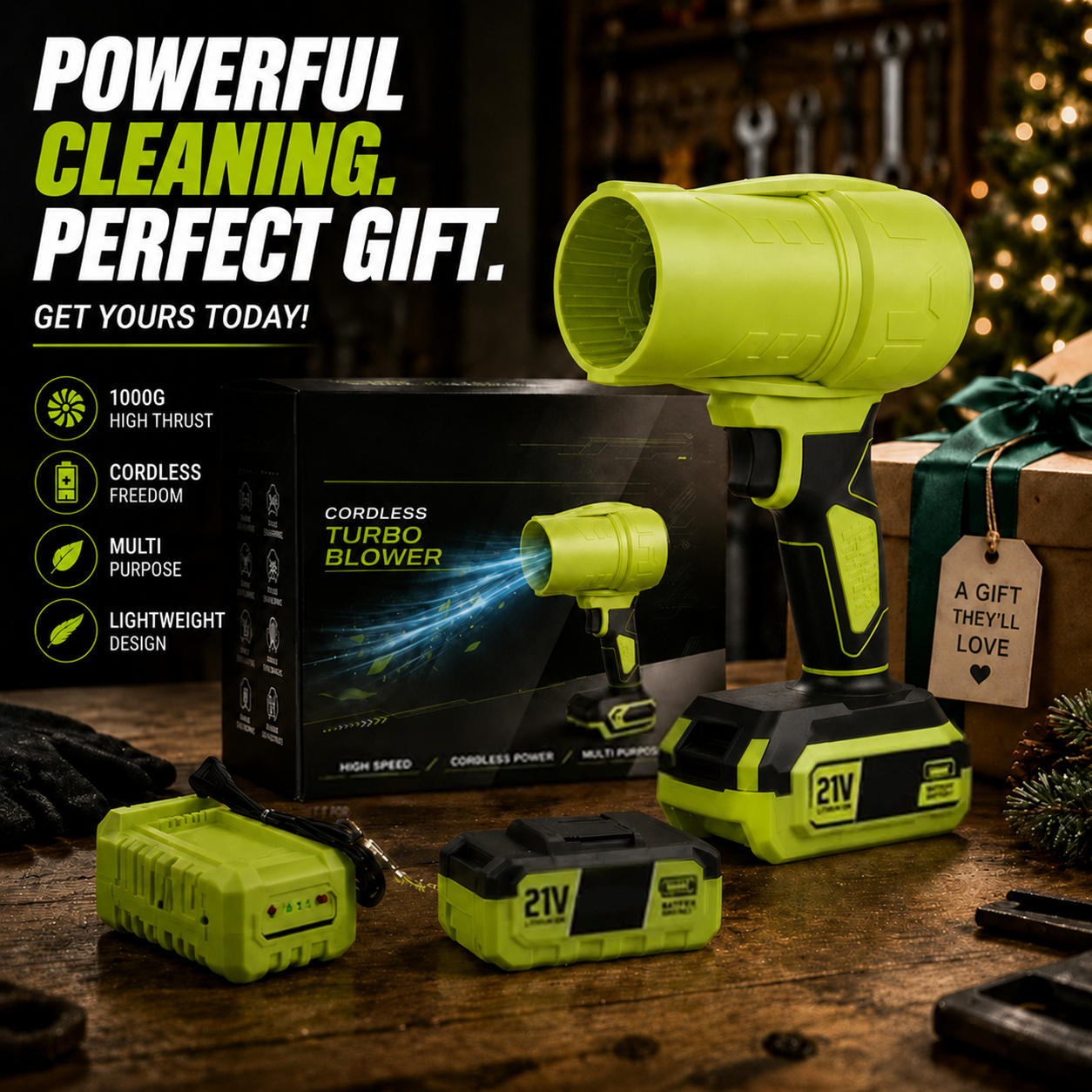 🔥Turbo Jet Blower – 1000G Cordless Air Duster