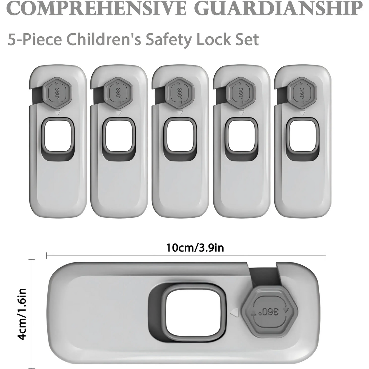 π 5-Pack Child Proof Refrigerator & Cabinet Locks