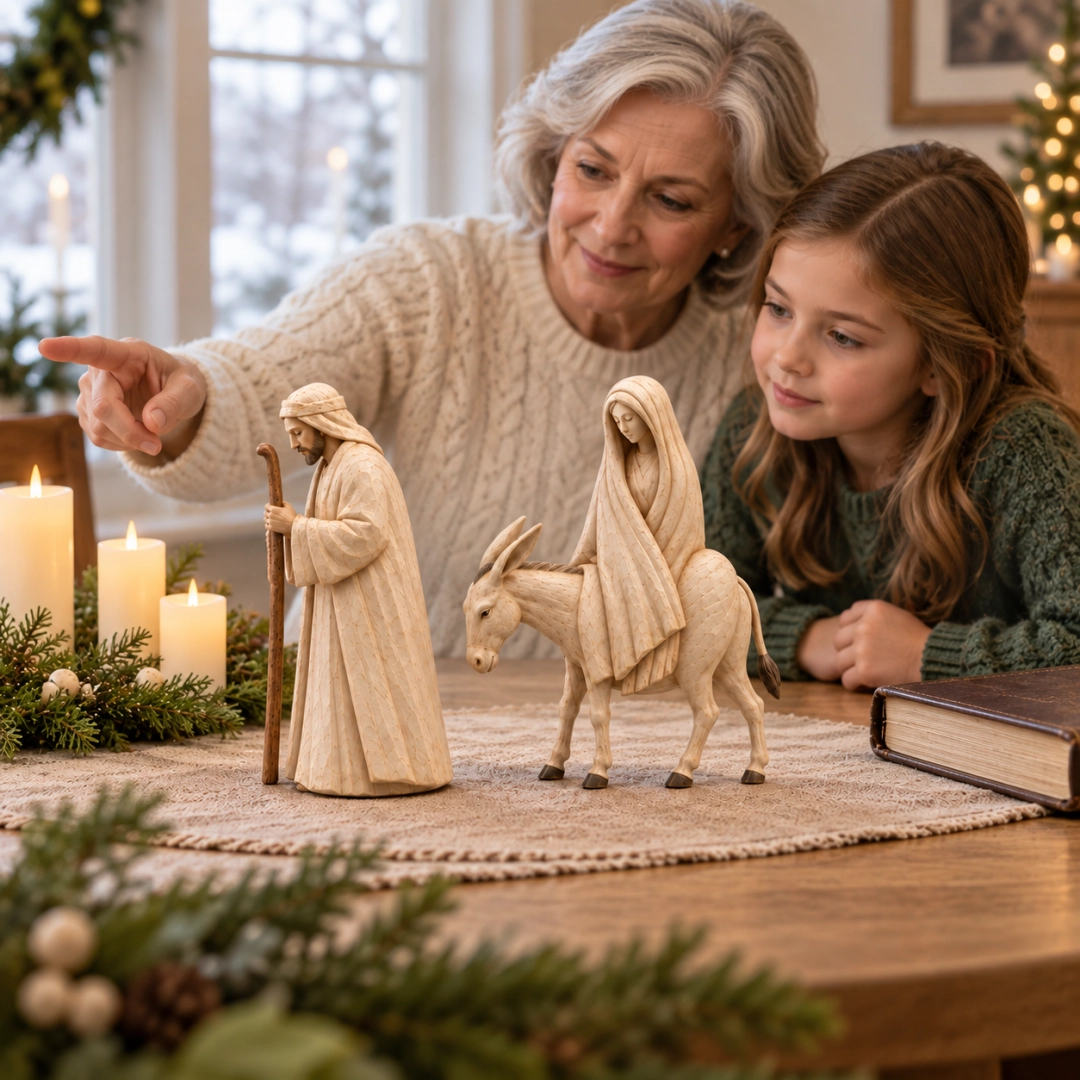 Journey to Bethlehem Nativity Figurine Set