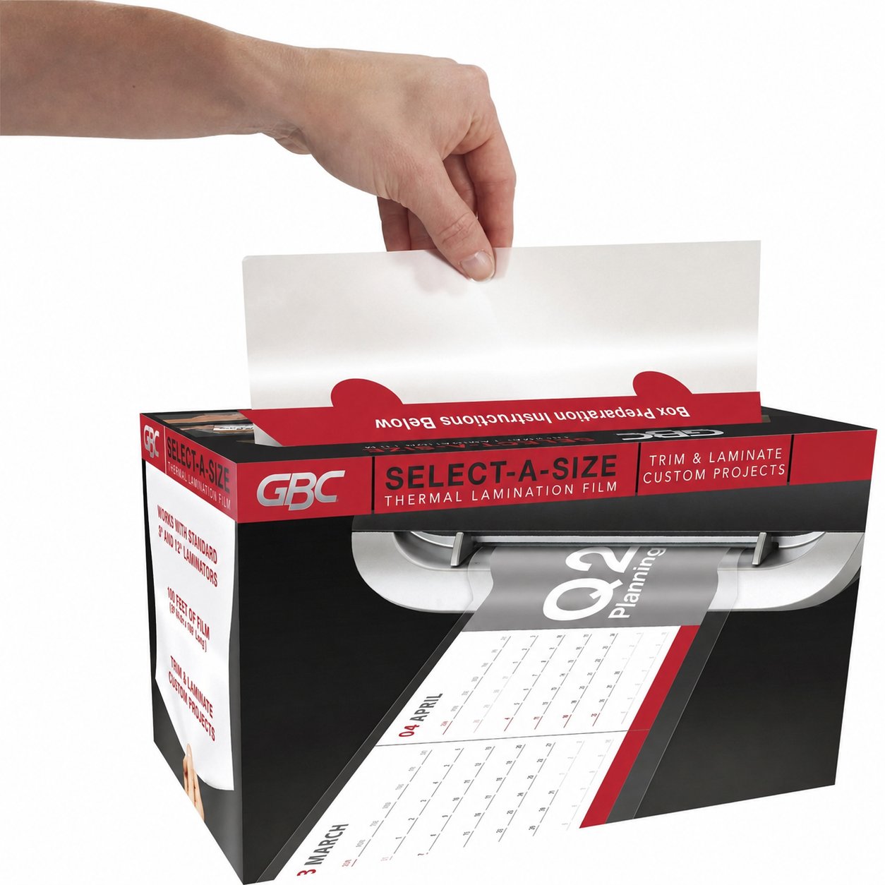 Select-A-SizeTM Custom Thermal Lamination Roll with Built-in Trimmer (3 Mil, 40 FT)