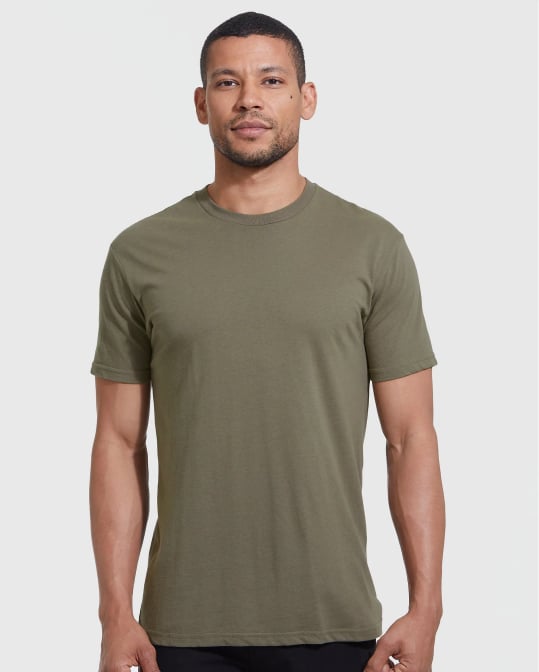⚡Hot Sales 49% OFF🔥Men's 4-Pack Crew Neck T-Shirt – Soft Cotton Blend, Athletic Fit, Tagless, Everyday Essential