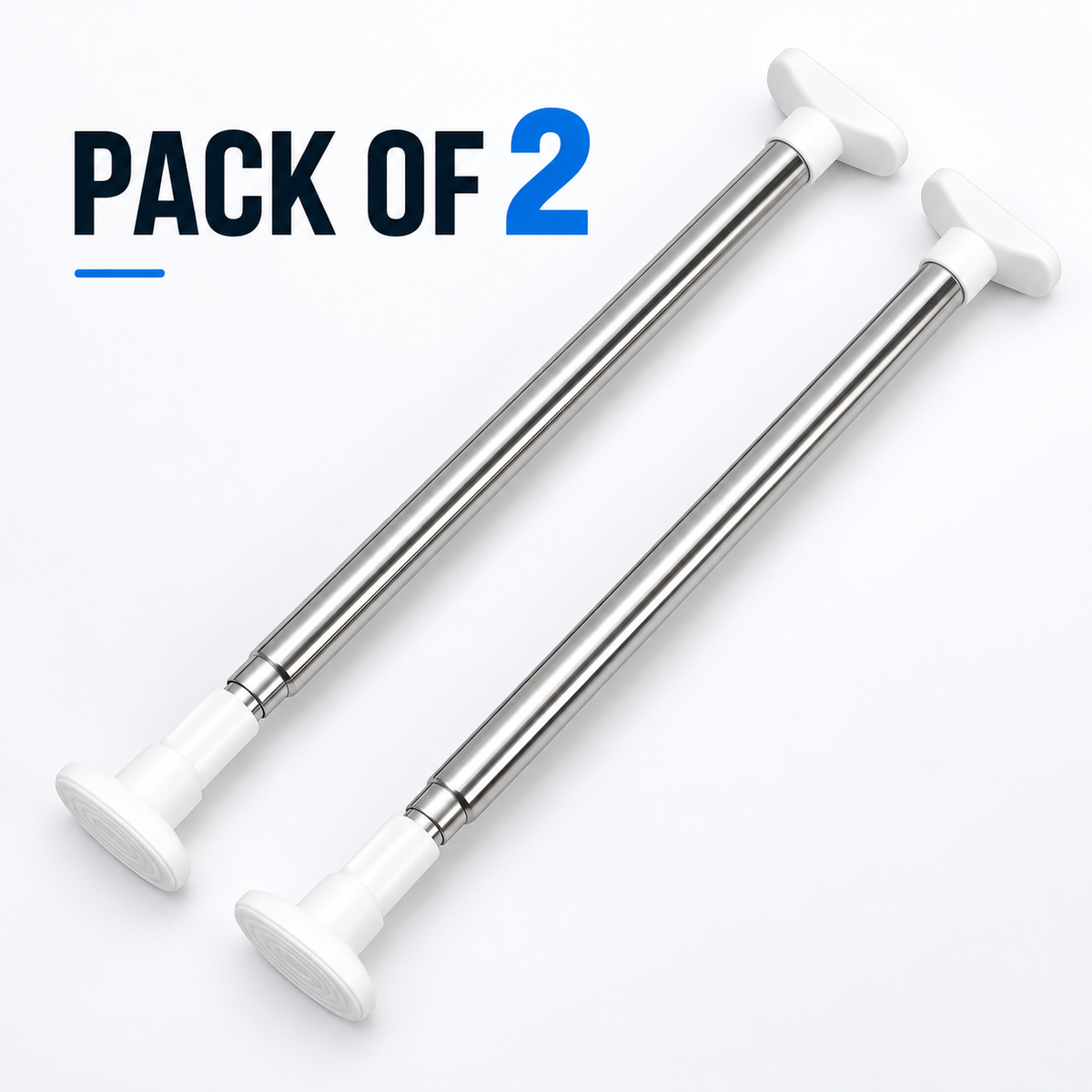 ๐ ๏ธ Adjustable No-Drill Tension Rod for Closets, Bathrooms & Small Spaces