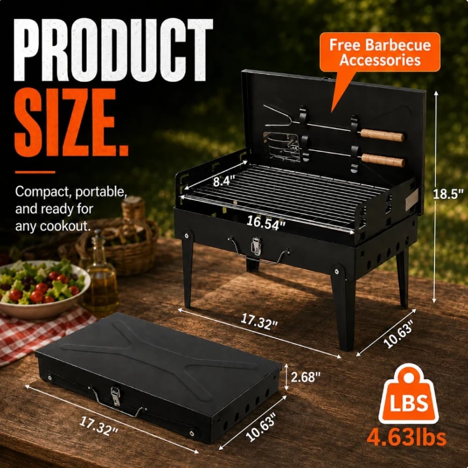 đHot Sale Promotion 49% OFFđ„ Hand luggage barbecue grill