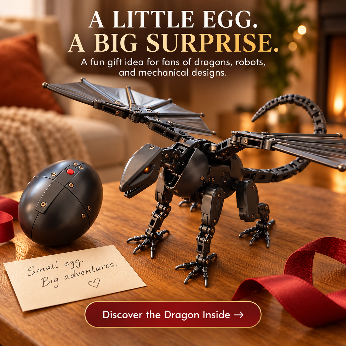 🐉 DragonMorph – Egg to Dragon Transforming Mechanical Toy