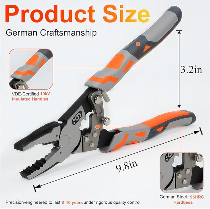 Ratchet Wire Plier - Cutting Pliers for Wire-Steel and Matel Wires