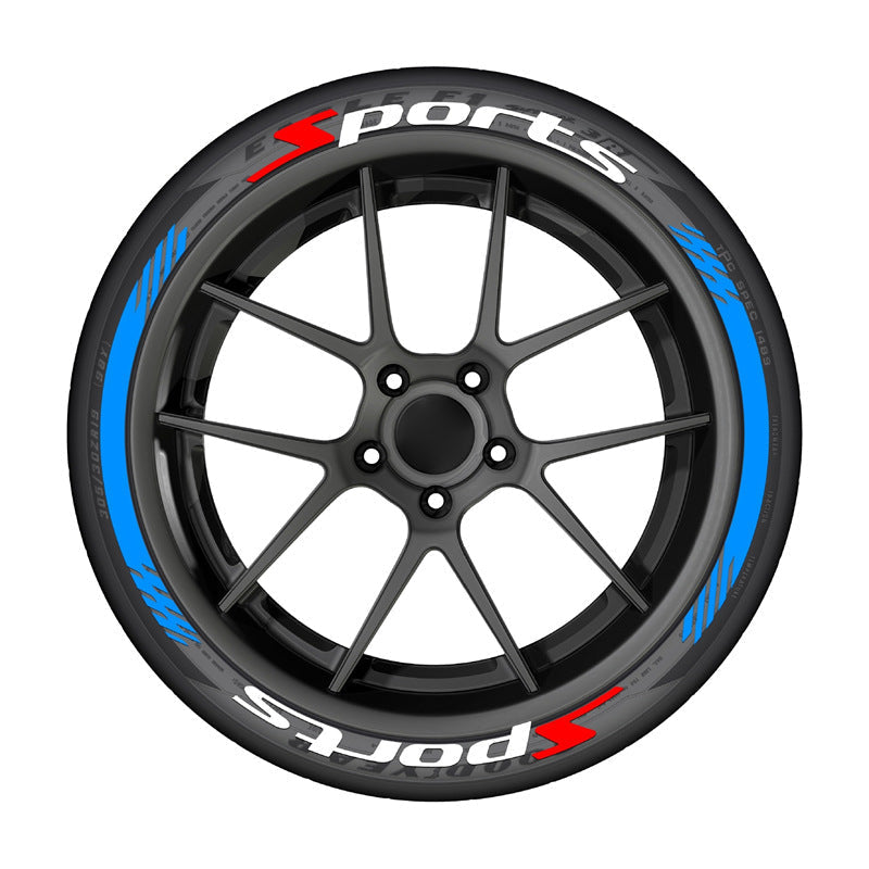 π₯ 4PCS 3D Tire Lettering Stickers | Waterproof Universal Wheel Sidewall Decals