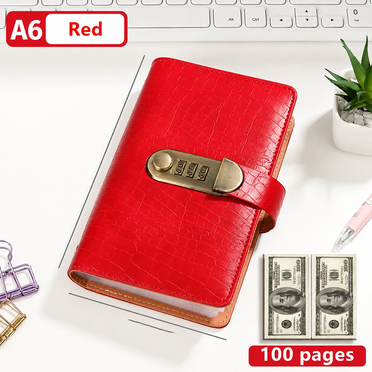 π 100 Transparent Pocket Currency Collectors Album
