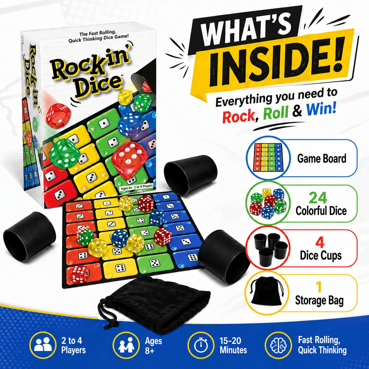 ๐ฒRocking Dice Game for Family Game Night & Parties