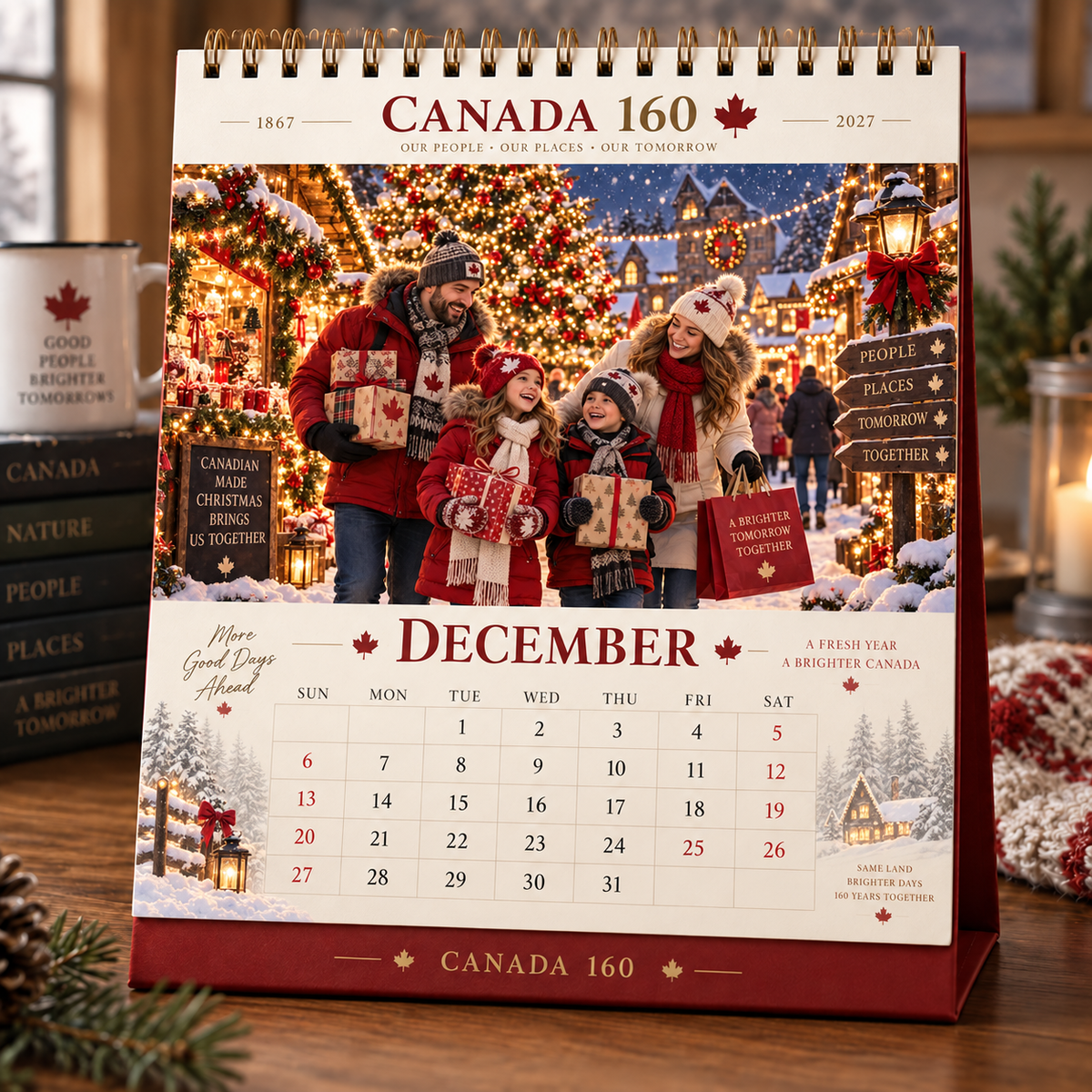 π Canada 160 Family Calendar 2027 | 12 Months of Canadian Seasons, Traditions & Memories