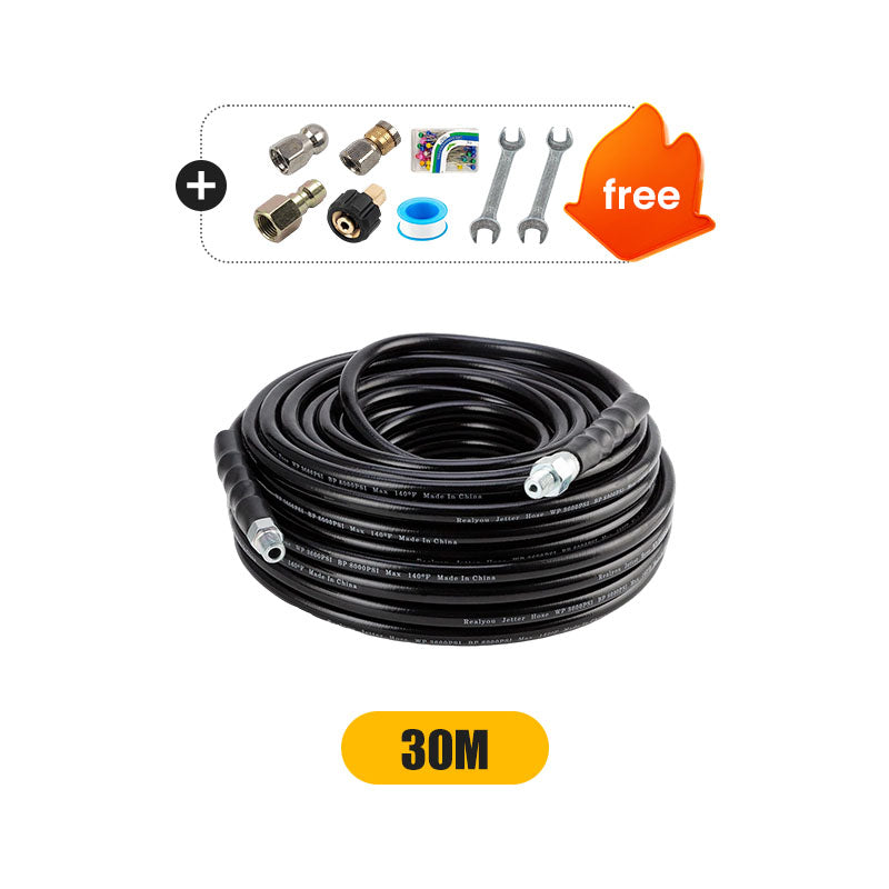 ๐ฟ 50% OFF NOW! โก 5800 PSI Sewer Cleaning Kit โ Rotating Nozzle, Reinforced Hose & Effective Pipe Unclogging ๐ ๏ธ