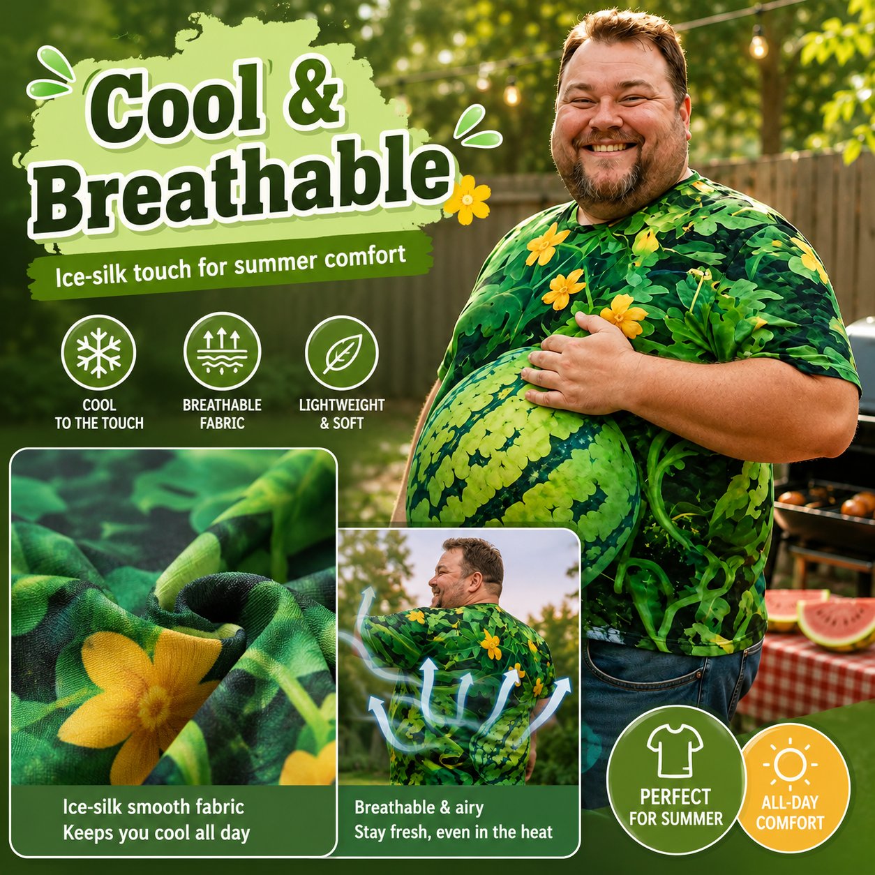 🍉 Turn Your Belly Into A Juicy 3D Watermelon Tee