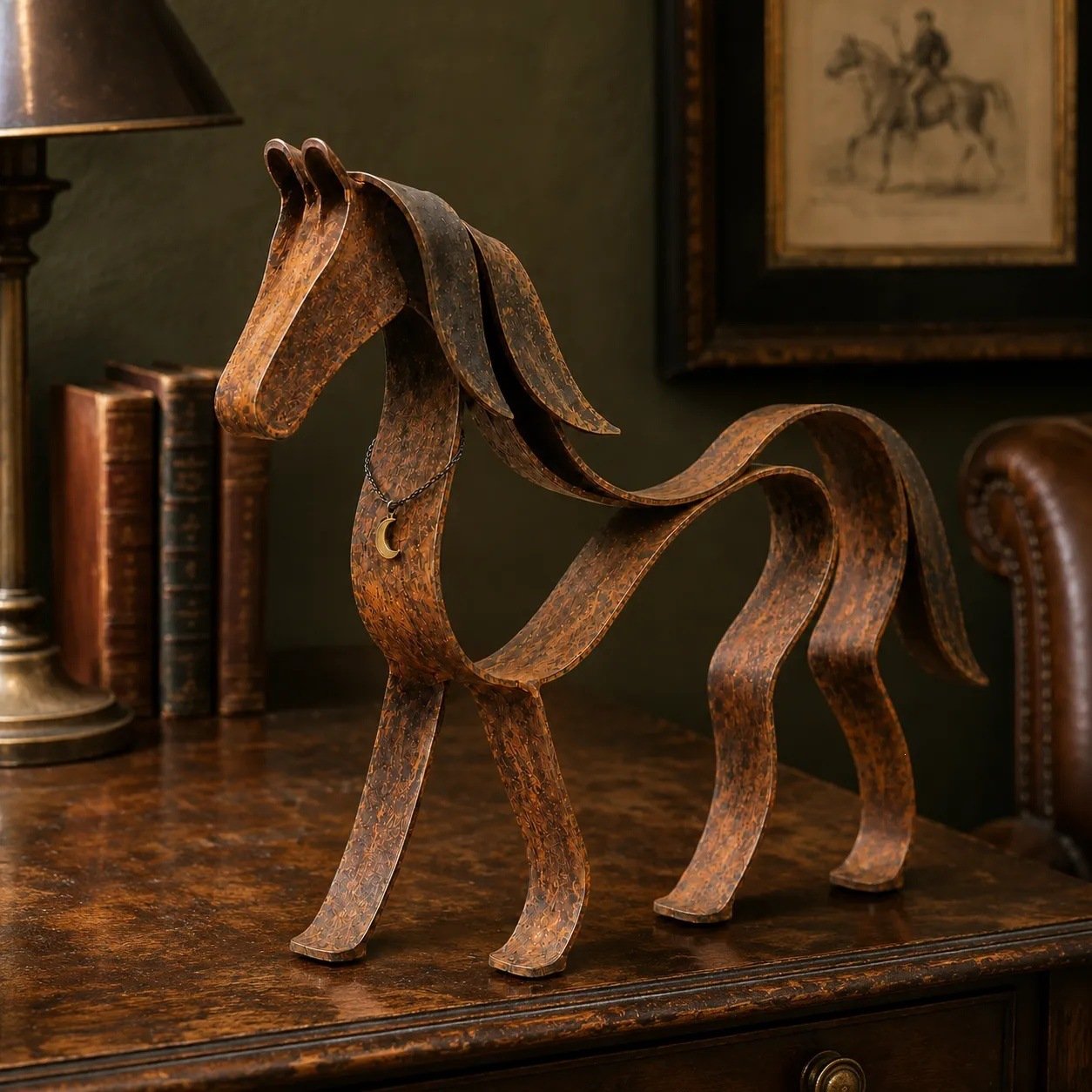 Rustic Charm, Dachshund Style β Metal Sculpture for Home & Garden