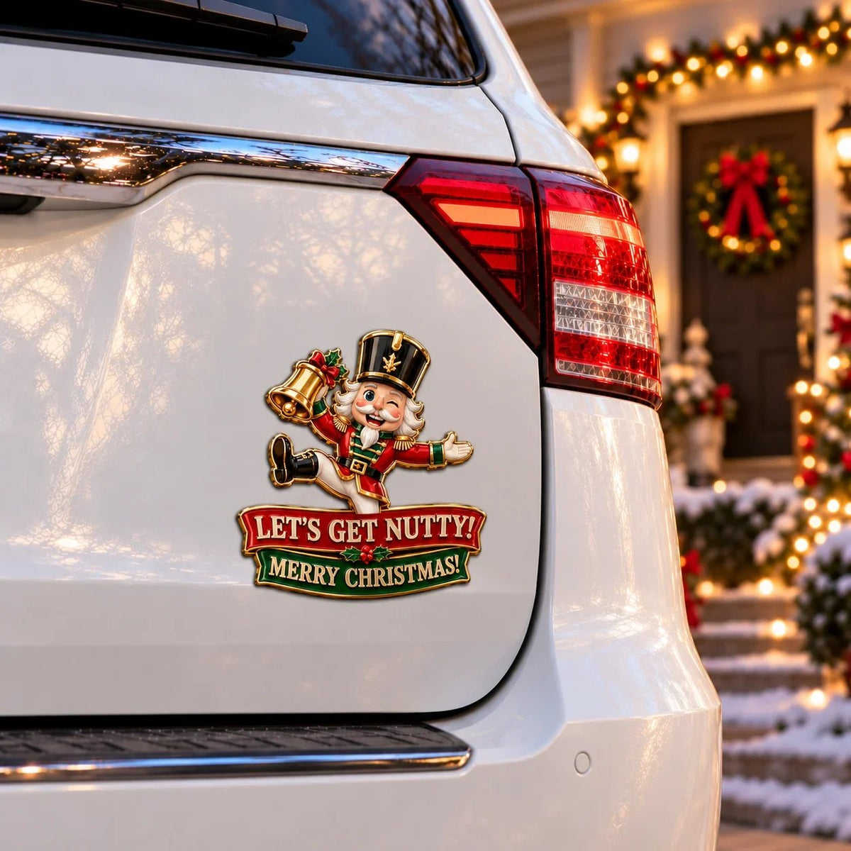 π Funny Christmas Character Car Emblems | Add Instant Holiday Cheer to Your Ride