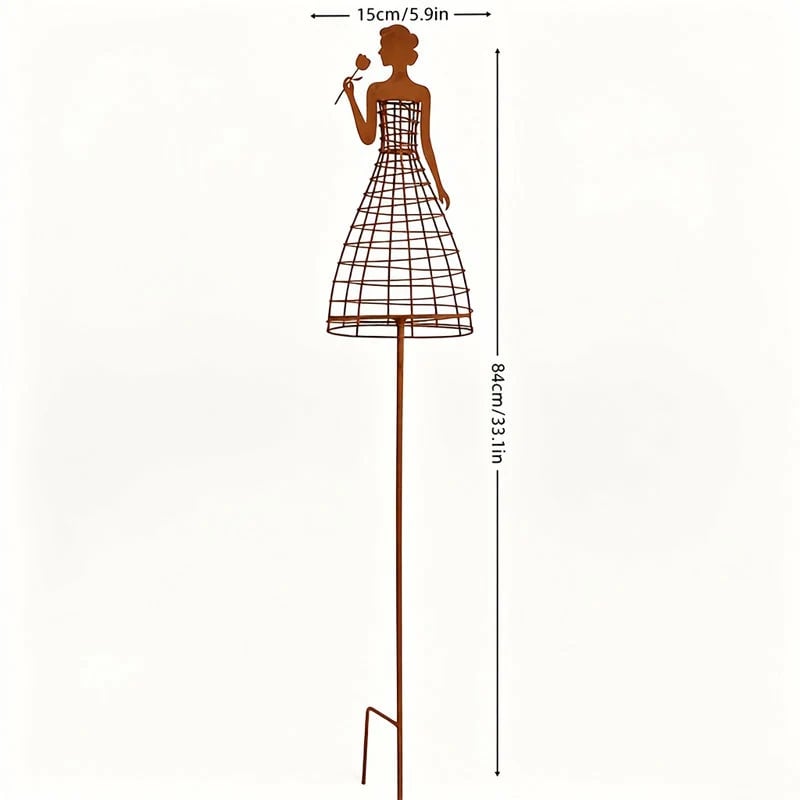 🌹👗 Living Floral Lady Garden Trellis – Sculptural Climbing Frame for Roses & Vines