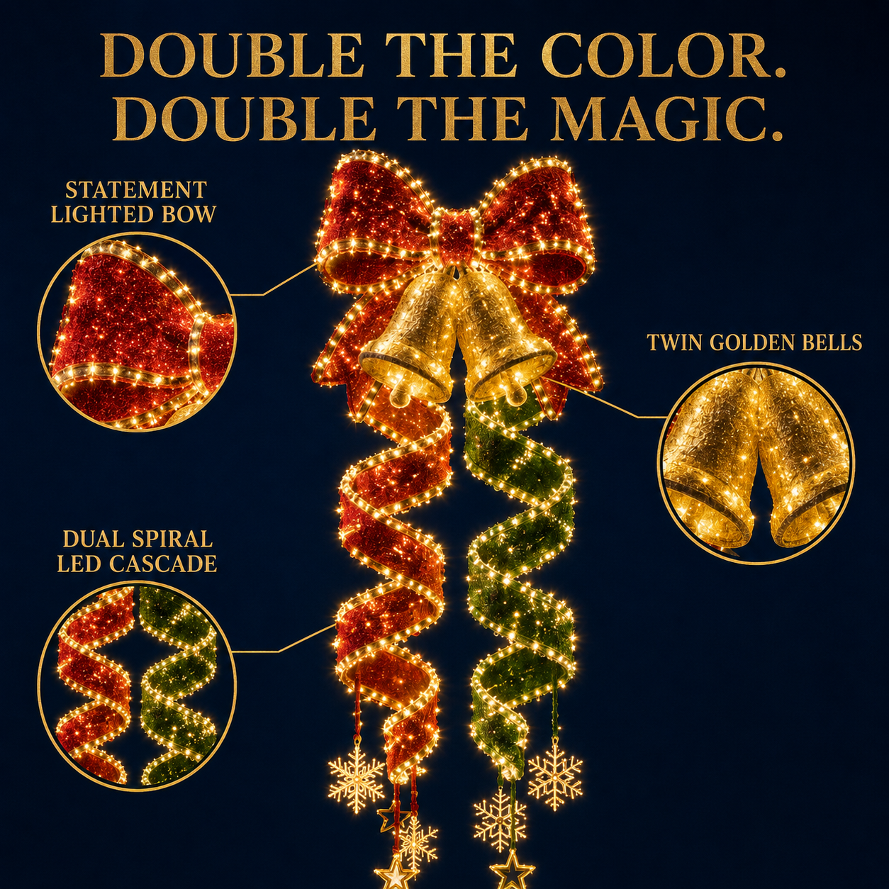 🎄Last day for 50% off🎄Christmas Magic Spiral™ Hanging LED Light Collection