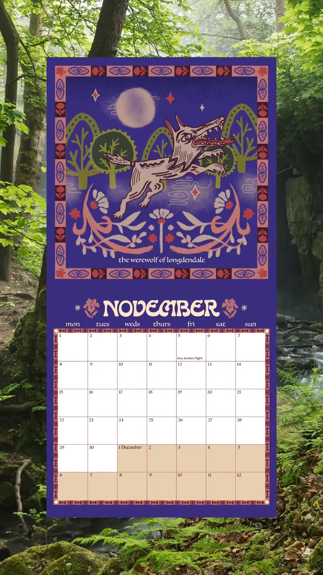 FOLKTALES WITHIN THE PEAK DISTRICT CALENDAR 2027