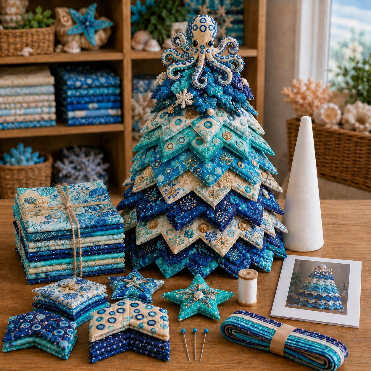 Ocean Dream Layered Fabric Tree DIY Kit