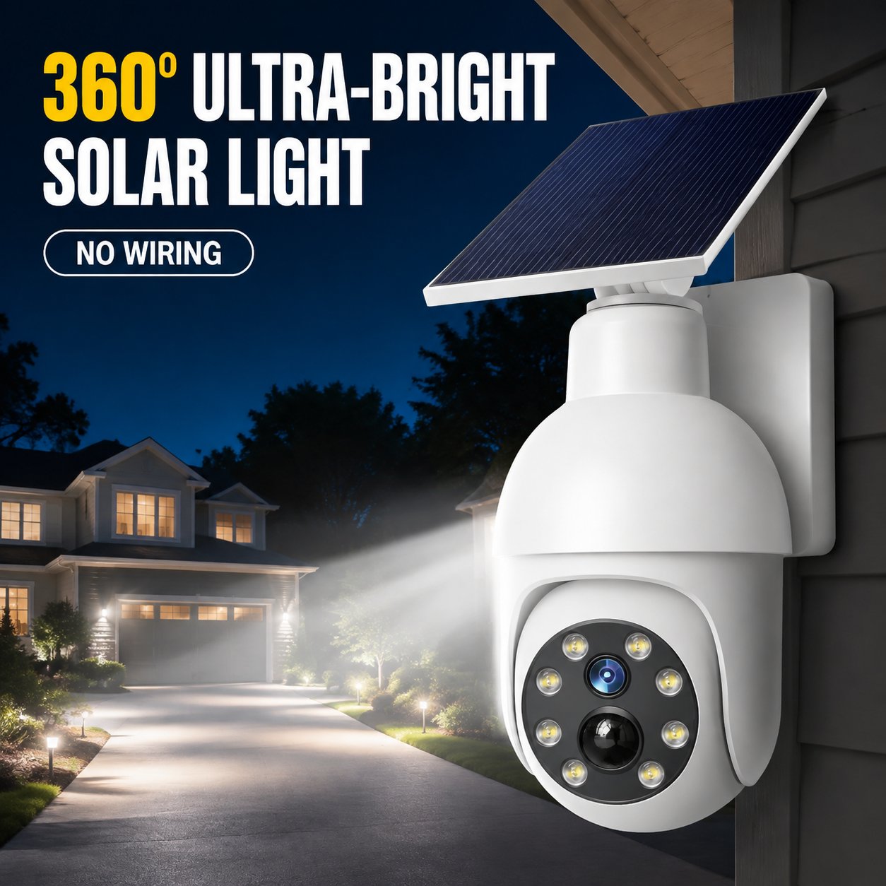 ⏰Sale 49% OFF - Solar-Powered Simulated Surveillance Camera Street Light