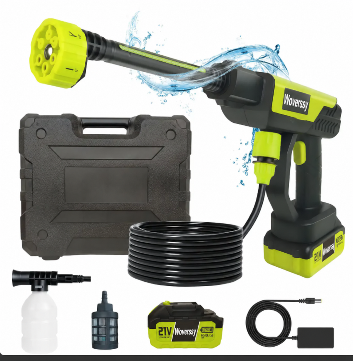 PowerJet Anywhere Cordless Pressure Washer Kit | Portable High Pressure Cleaning for Cars, Homes & Gardens