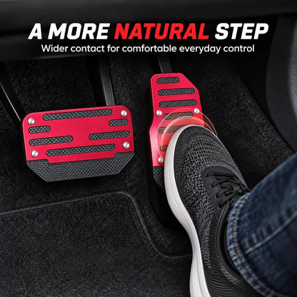 Car Pedal Covers, Aluminum Alloy Sets for Automatic & Manual Vehicles