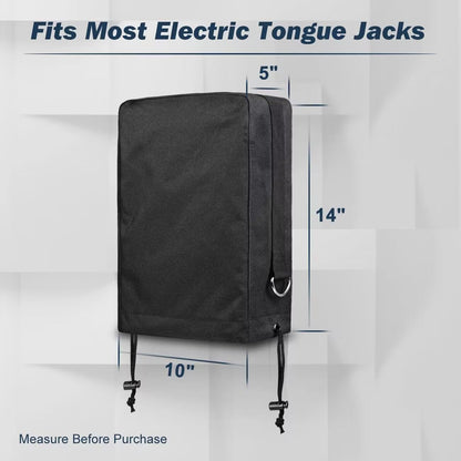 RV Electric Jack Safety Cover – Heavy-Duty Waterproof Gray Cover