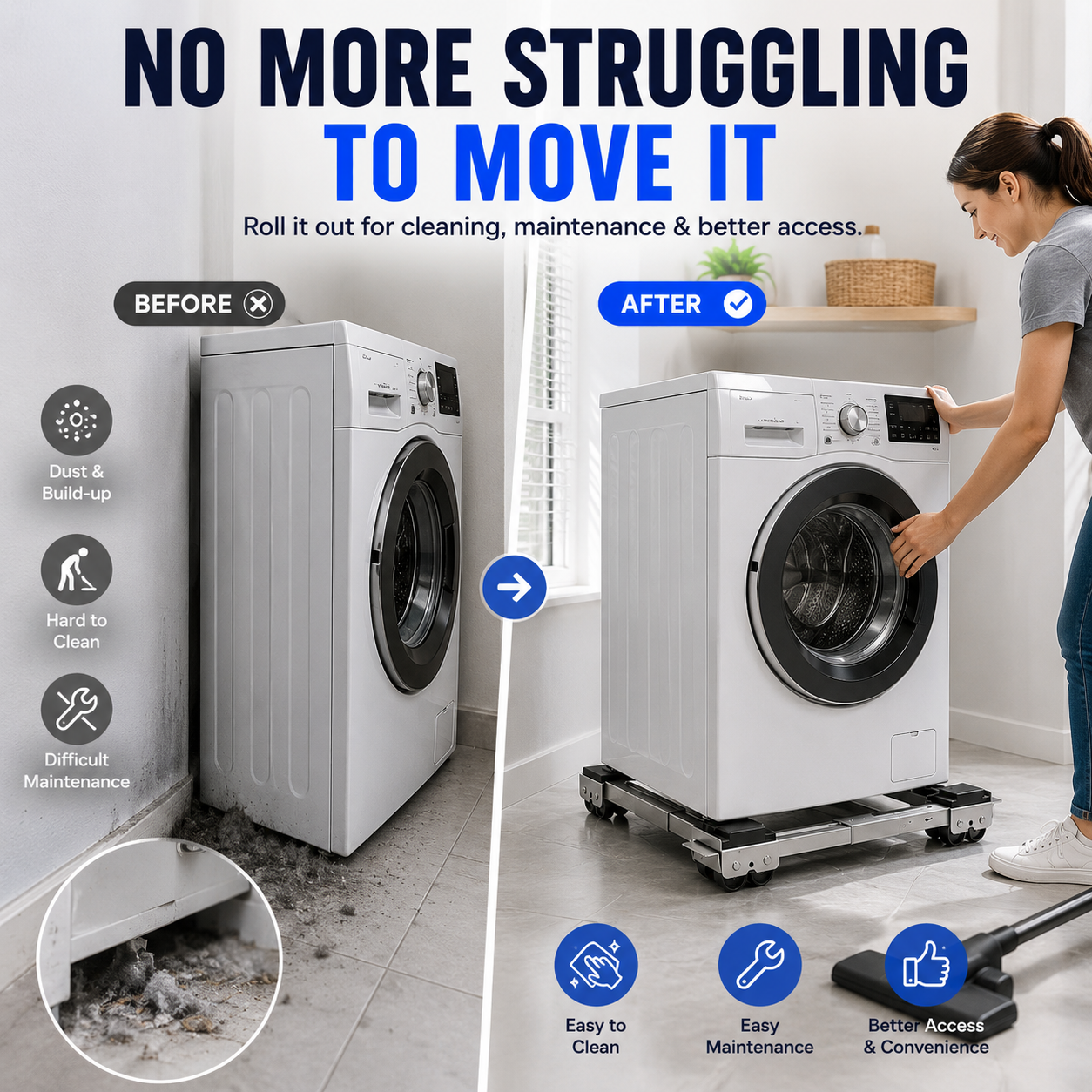 ✨ 2026 Best Seller Appliance Moving Dolly – No More Struggling With Heavy Washers & Dryers
