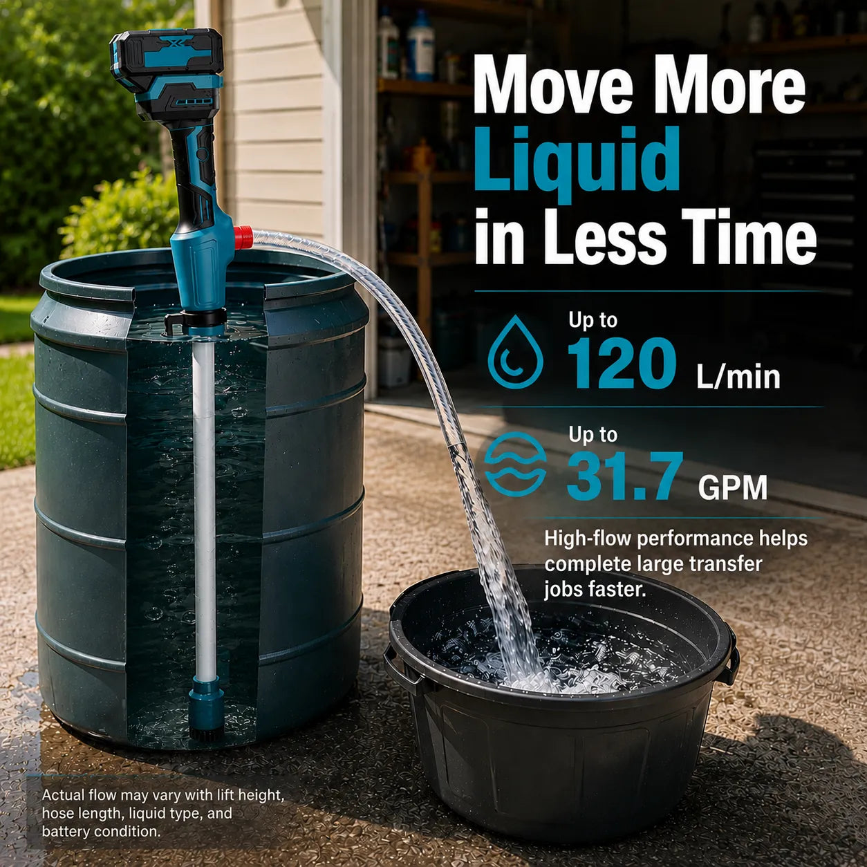 Mroace Cordless Portable Water Transfer Pump