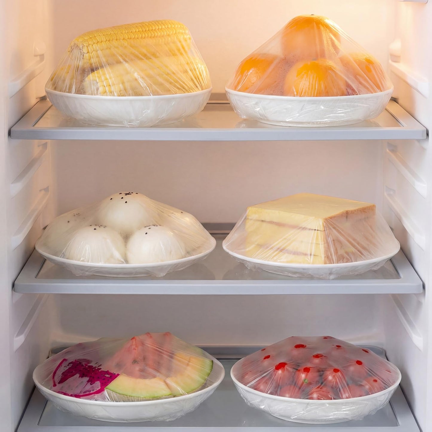 200Pcs Elastic Bowl Covers for Food Storage & Bread Proofing