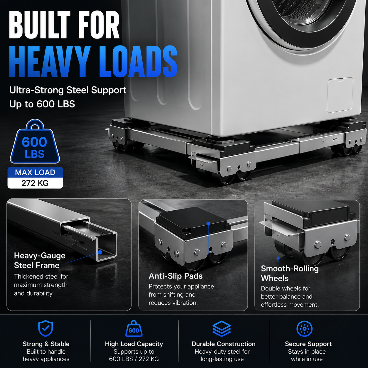 ✨ 2026 Best Seller Appliance Moving Dolly – No More Struggling With Heavy Washers & Dryers
