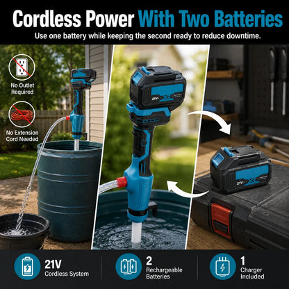 Mroace Cordless Portable Water Transfer Pump