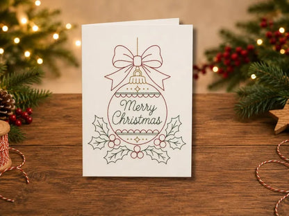 🔥LAST DAY 50% OFF - 🌲 🪡 Christmas Hand Embroidery Card DIY Kit | Stitch Your Way Into the Christmas Spirit ✨ 🎁