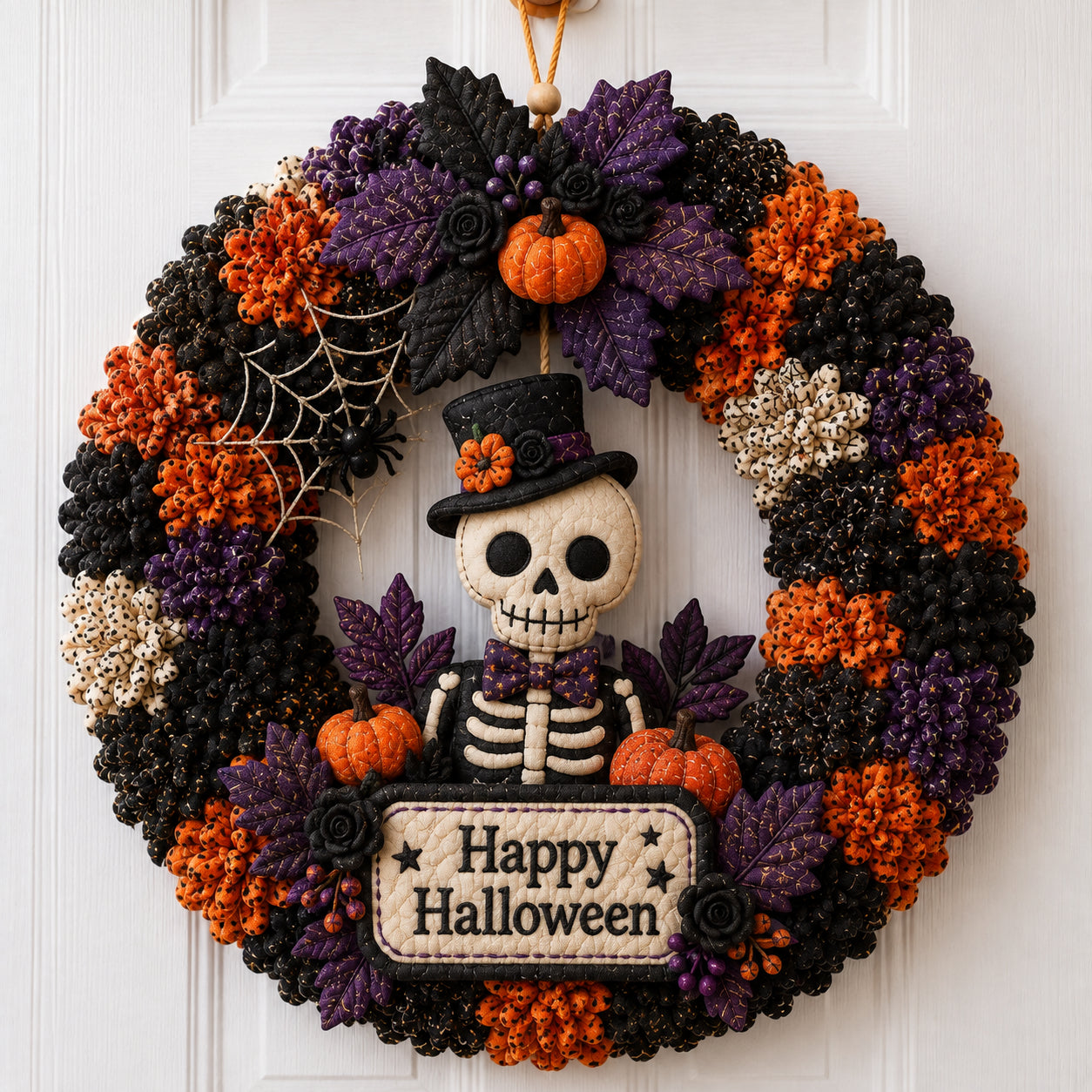 Halloween Poke Wreath DIY Kit Collection – Black Cat, Ghost, Skeleton, Haunted House & Witchy Designs