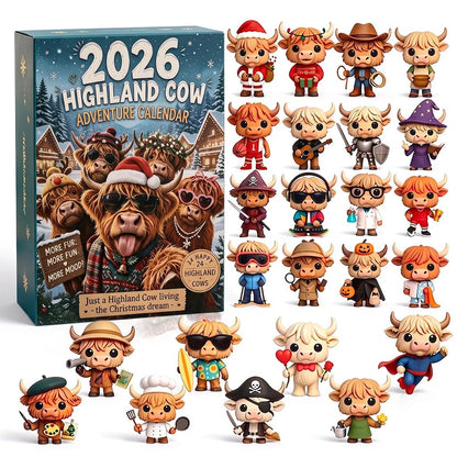 🔥Last Day 49% OFF - 🐂🎁2026 Highland Cow Advent Calendar(📦Buy 2 Free Shipping)