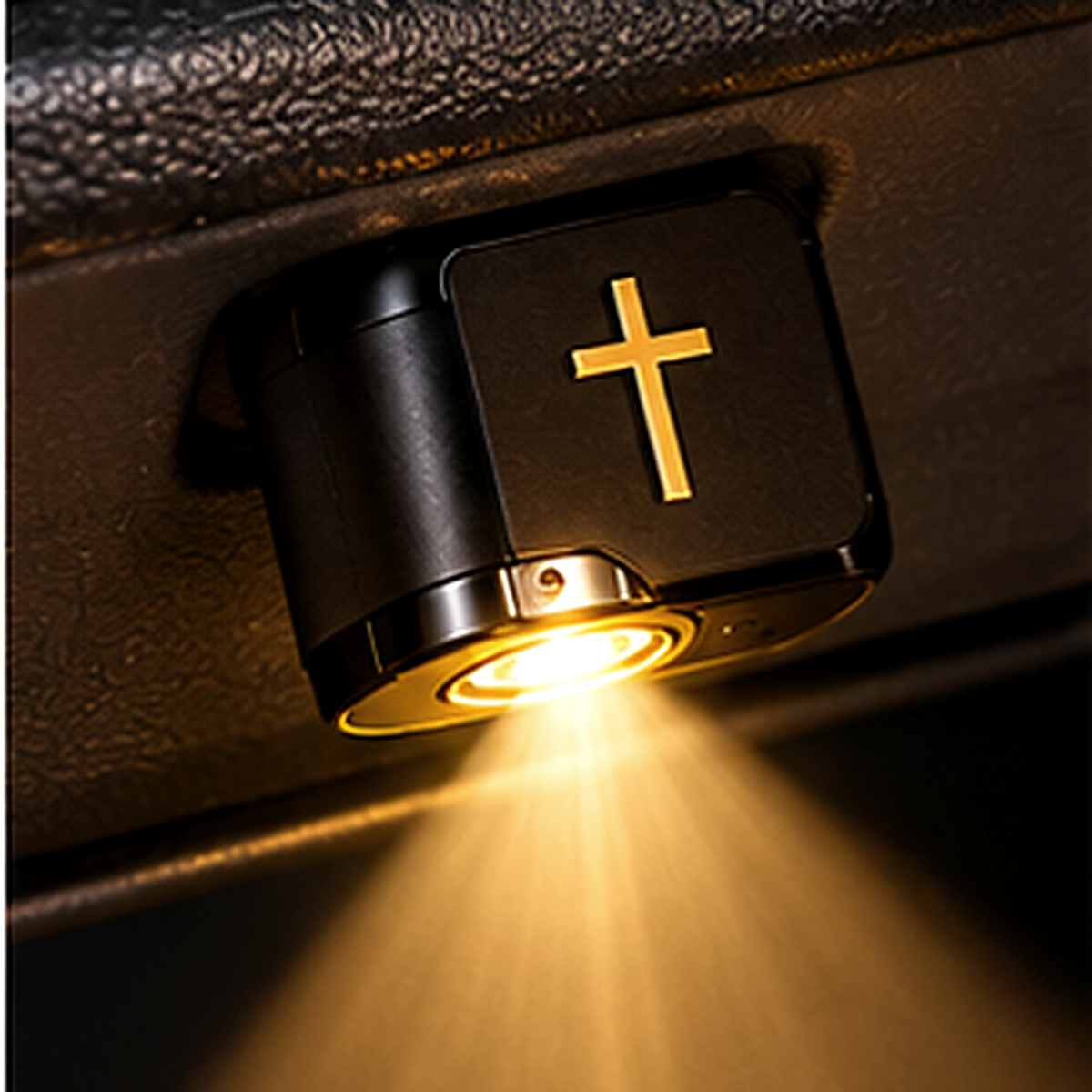 🔥Last day 50% OFF-Christian Car Door Projector Light – Golden Cross & Faith-Inspired Welcome Light