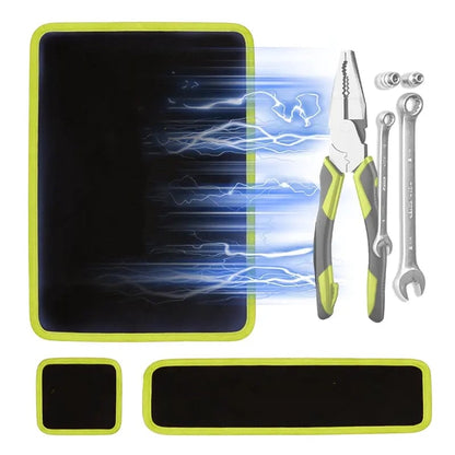⚡ Ultra-Strong Magnetic⚡Flexible Magnetic Tool Mat - Ultra-Thin Magnetic Tool Holder, Automotive Body Panels (3 Pack)