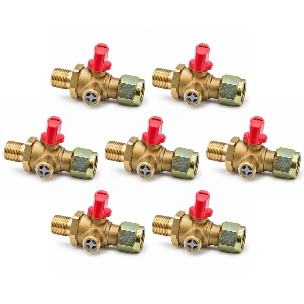 Heavy-Duty Self-Venting Brass Air Cut-Off Valve (M18 x 1.5 Threads, One-Way Exhaust)