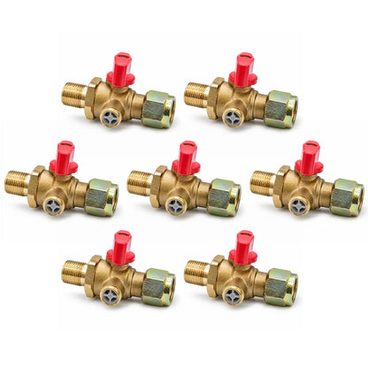 Heavy-Duty Self-Venting Brass Air Cut-Off Valve (M18 x 1.5 Threads, One-Way Exhaust)