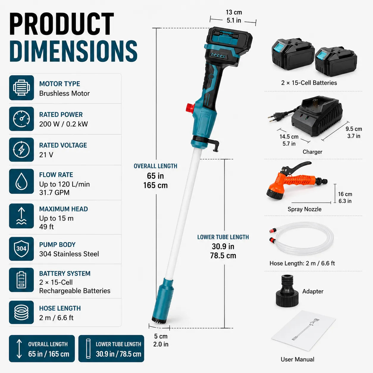 Mroace Cordless Portable Water Transfer Pump
