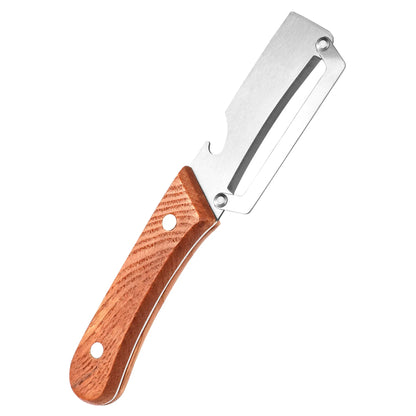 🔥WOVERSSY®Wooden-Handled Stainless Steel Sharp Peeler with Built