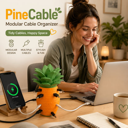 🎃2026 Halloween Gift - 🍍PineCable Modular Cable Organizer