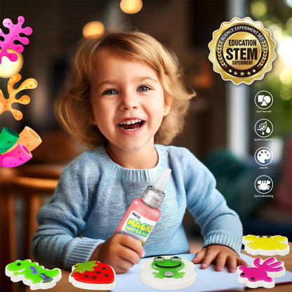 Magic Water Toy Elf Kit, Water Fairy Water Gel Kit with 12 Magic Gels, 12 Shape Molds, Fun Summer Toys Gifts Kids Birthday Party Favors(12 Colors)