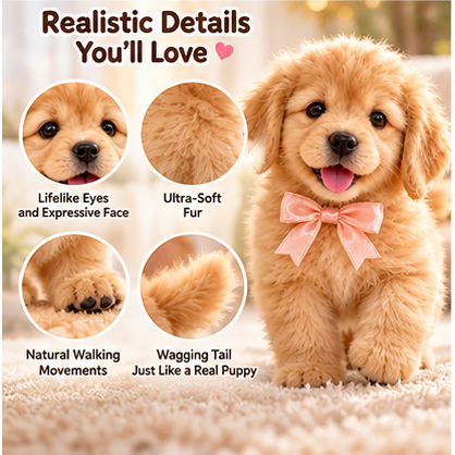 🎄49% OFF🐕🐾 Golden Buddy™ Realistic Robot Golden Retriever Puppy