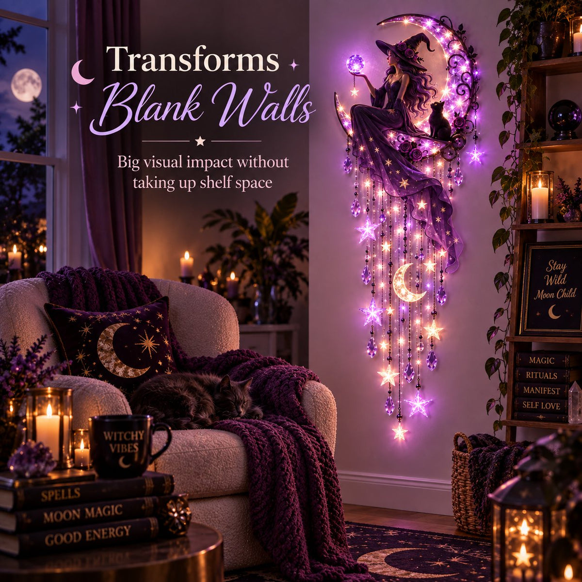 🌙✨ Bring a Little Witchy Magic to Every Empty Wall