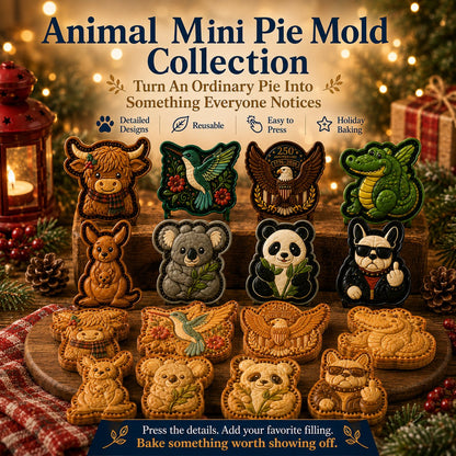 🥧 Animal Mini Pie Mold Collection