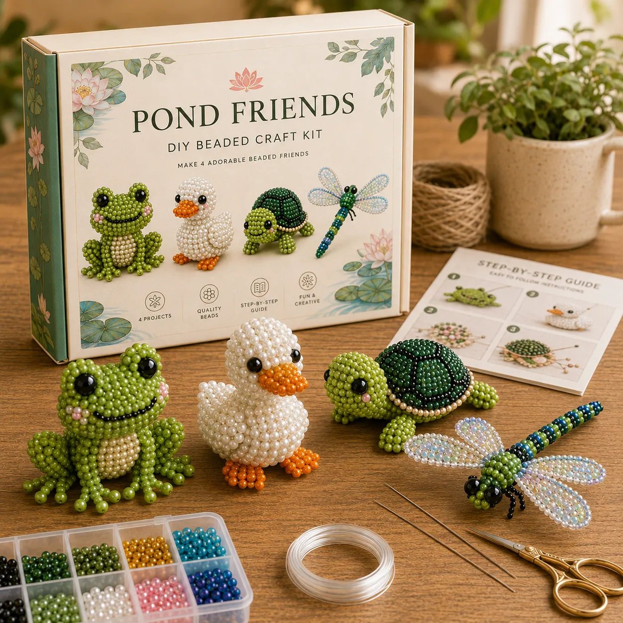🔥Last Day 50% OFF🧵✨ Tiny 3D Beaded Animal DIY Kit